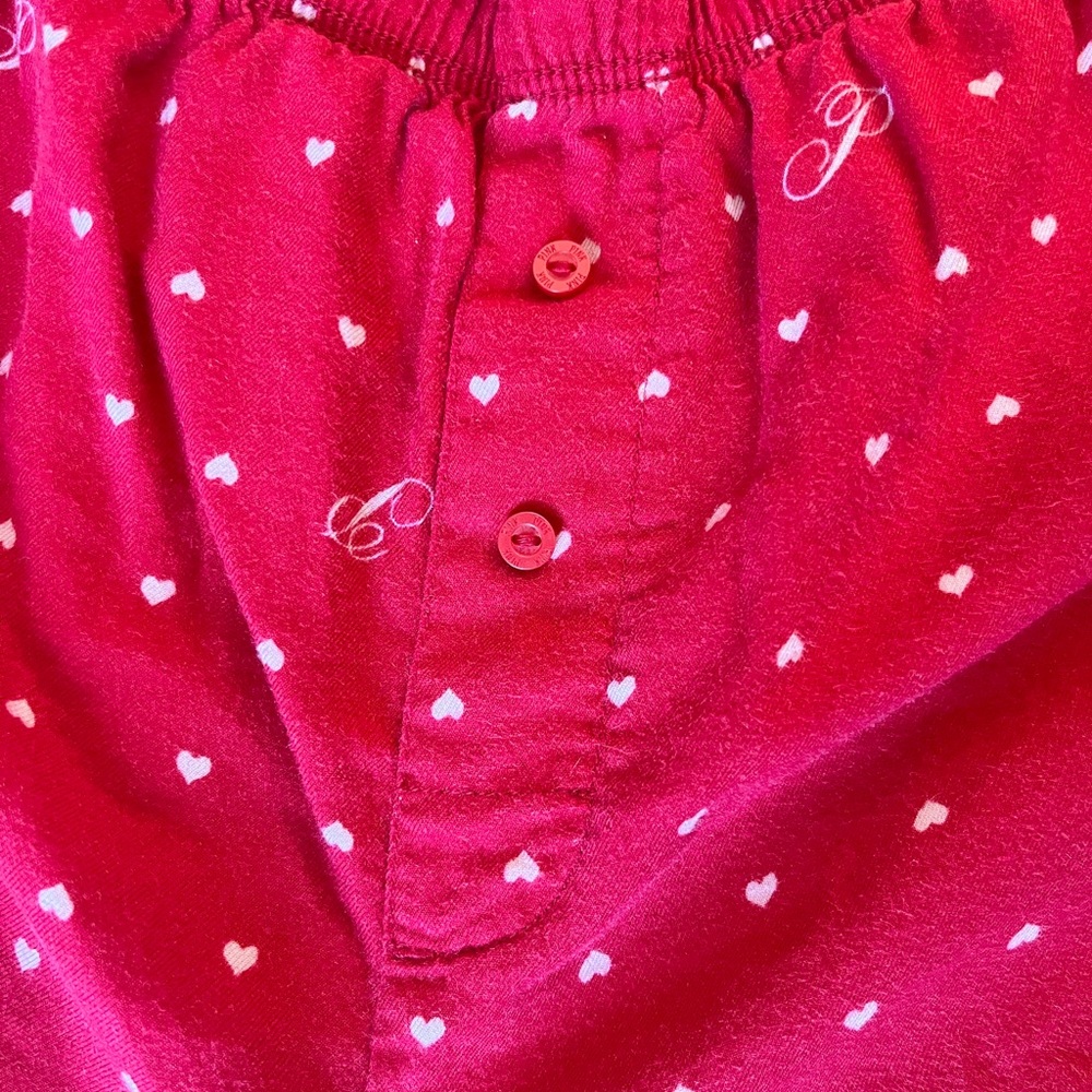 PINK Victoria's Secret Red Heart Print Pajama Shorts - Picture 3 of 4